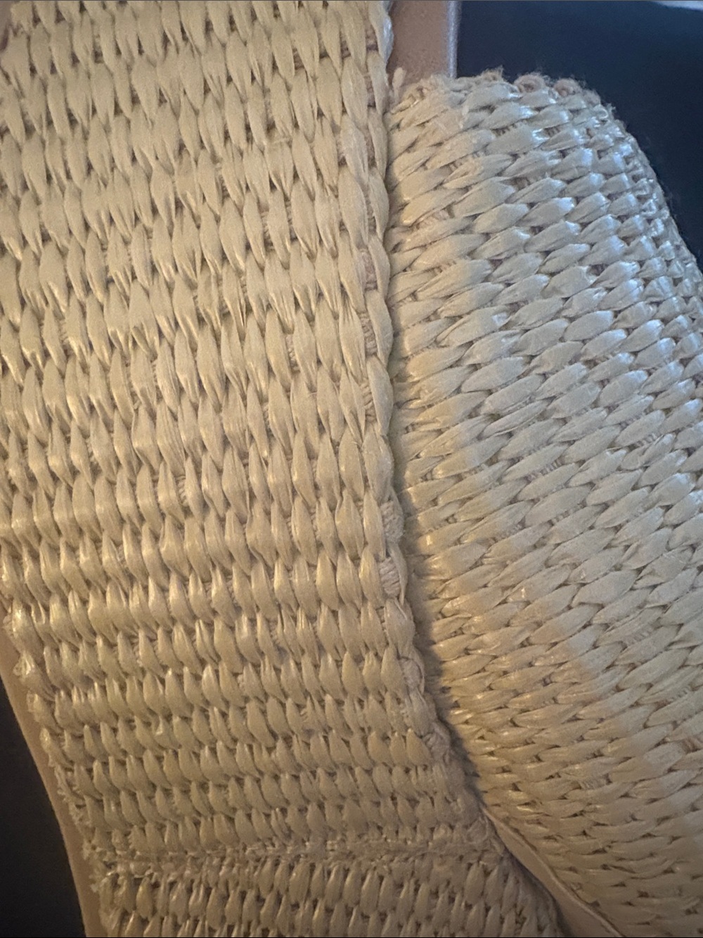 Dolce Vita Natural Woven Raffia Slide Mules - Picture 7 of 8